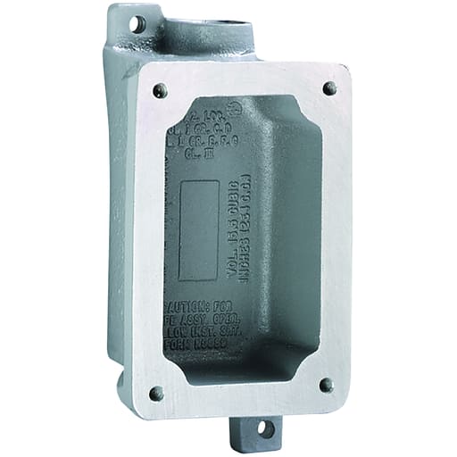 Killark - Killark FXB-2 FXB Series - Aluminum Dead-End Single-Gang Splice Box - Factory Sealed -Hub Size 3/4"
