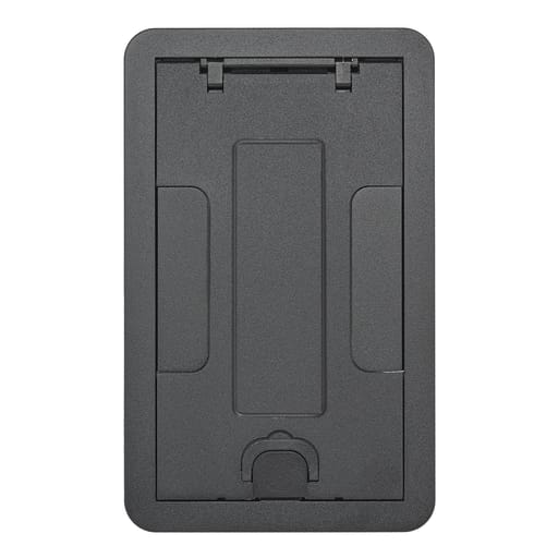 Hubbell Wiring Device - Hubbell 24GCCVRBKC CFB2G & CFB4G Rectangular Series, Surface Cover Assembly, Black Powder Paint Finish with Floor Insert