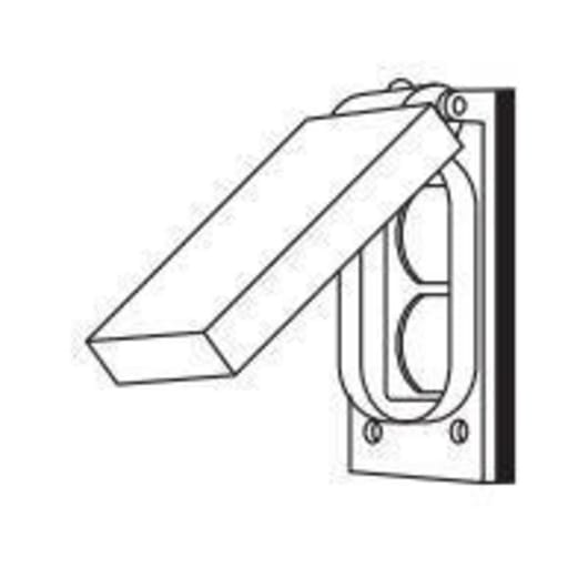 Killark - Killark FCLA FZ/FCL-GF/FST Series Fittings - Standard And Hostile Locations - Cast Device Covers - Single Gang with Gaskets Included - Duplex Receptacle