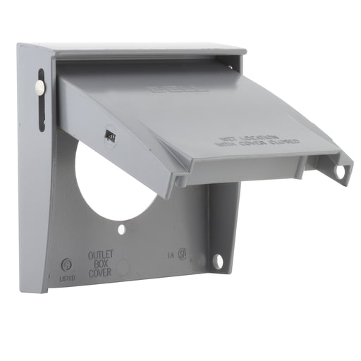 Raco Manufacturing - Bell 5036-0 RAYNTITE® Two-Gang Weatherproof Cover, (1) 2.156" Dia. Hole (30-50A Receptacle)