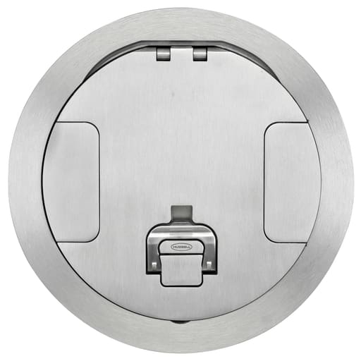Hubbell Wiring Device - Hubbell S1R8CVRALU S1R FRPT 8 COVER ALUMINUM