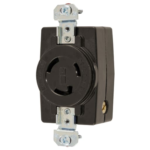 Hubbell Wiring Device - HCI HBL2660 LKG RCPT, 30A 125/250V,