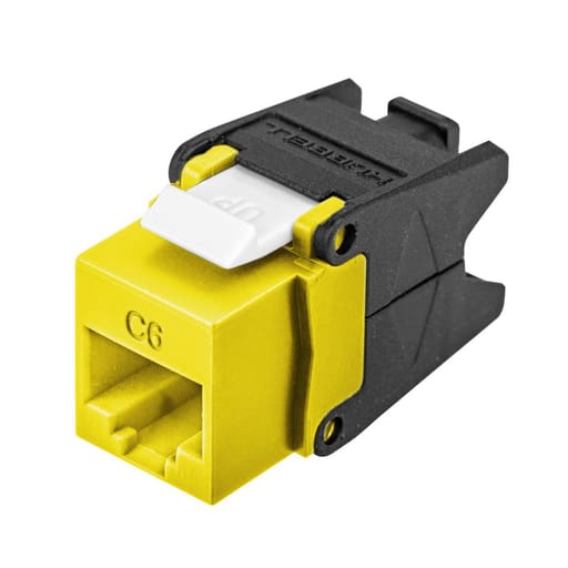 Hubbell Wiring Device - HPW HJU6Y24 JACK, HJU6, CAT6, UNI,