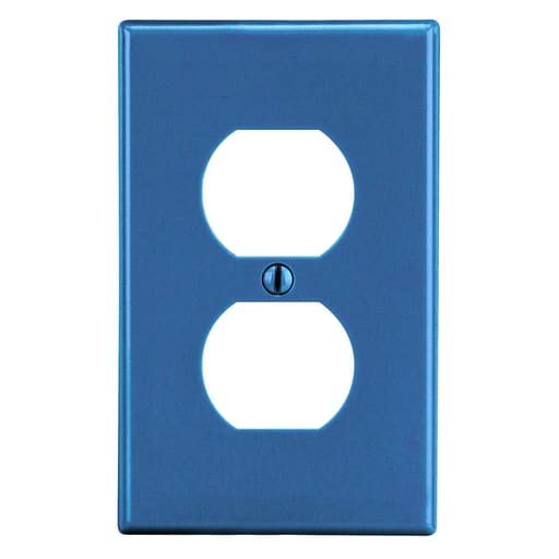Hubbell Wiring Device - HWDK PJ8BL WALLPLATE, M-SIZE, 1-G,