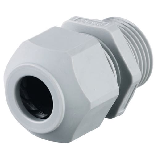 Hubbell Wiring Device - Hubbell SECP21GA PG21 0.45 to 0.71 Inch Gray Non-Metallic Low Profile Cord Connector