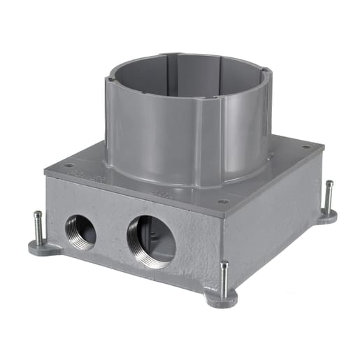 Hubbell Wiring Device - Hubbell S1CFBFLOORBOX, SYSTEM ONE, CAST IRON
