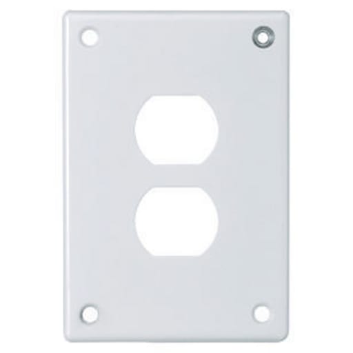 Hubbell Wiring Device - Hubbell SWP8 SEC WALLPLATE, 1-G, DUP, WH