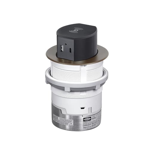 Hubbell Wiring Device - HWDK RCT620BZE 20A TRI PWR POP UP S