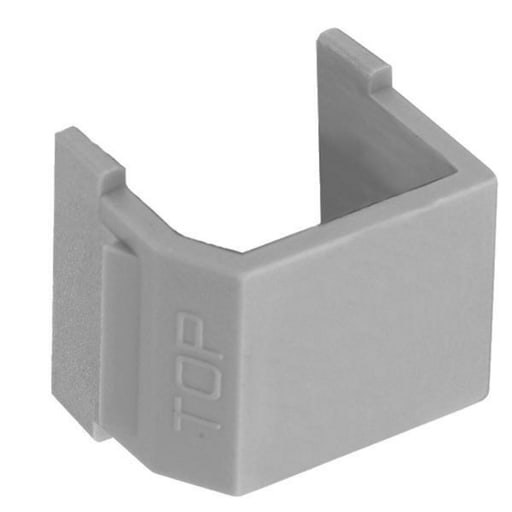 Hubbell Wiring Device - Hubbell Wiring Devices SFSBGY10 Blank Gray Snap-Fit Modular Connector
