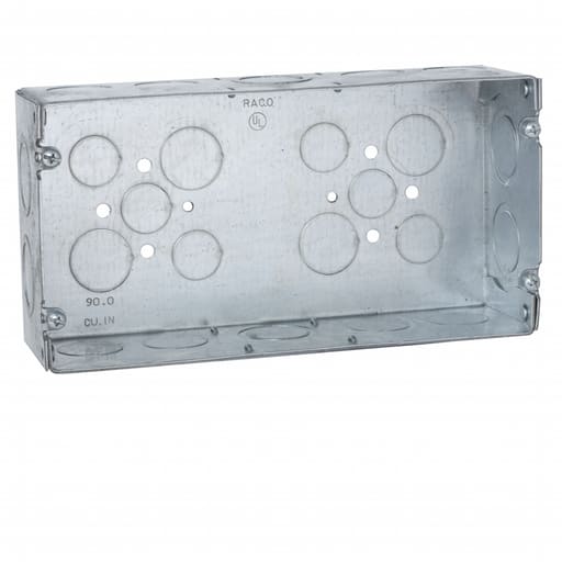 Raco Manufacturing - Raco 942 Gang Box, 3 Device, 2-1/2" Deep
