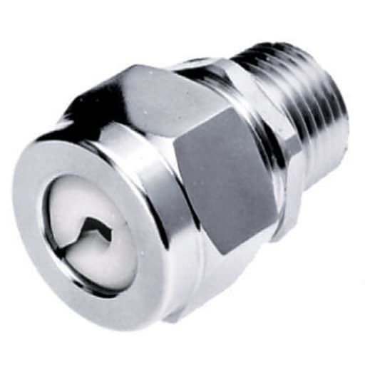 Hubbell Wiring Device - Hubbell Wiring Devices SHC1032ZP 3/4 Inch Male Threaded 0.25 to 0.38 Inch Zinc Plated Steel Straight Cord Connector