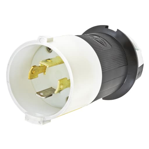 Hubbell Wiring Device - Hubbell HBL2711S Locking S/SHRD Plug, 30A 125/250V, L14-30P