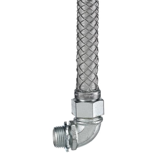 Hubbell Wiring Device - Hubbell / Kellems 074093422 Liquidtight System, 90 Degree, 1/2", Non-Insulated with Mesh