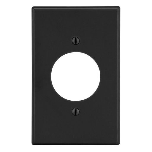 Hubbell Wiring Device - HWDK P720BK WALLPLATE, 1-G, 1.60" O