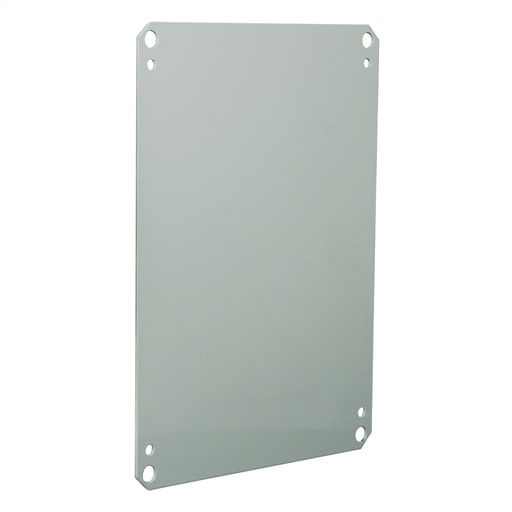 Wiegmann - Wiegmann NP2016C 14.2 x 18.2 Inch NEMA 4/12/13 White Polyester Powder Coated 14 Gauge Steel 1-Door Enclosure Back Panel