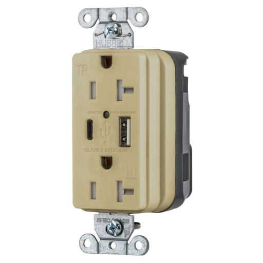 Hubbell Wiring Device - HWDK SNAP20UACI USB CHG SNAP 20A125
