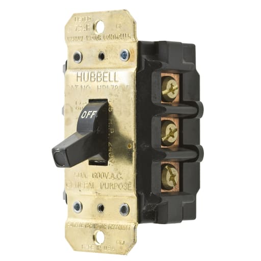 Hubbell Wiring Device - Hubbell HBL7853DDISCONNECT 50A 600V 3P DISC SW