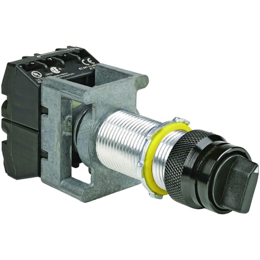 Killark - Killark GO5-2A3F N34 G Series - Aluminum Long Maintained Contact 2-Position Selector Switch Operator - "Off - On"/Blank Nameplate - 1NO/1NC Contact Rating