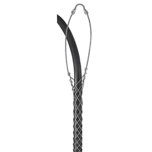 Hubbell Wiring Device - Hubbell / Kellems 024-01-018 Standard Duty Support Grip, Single Eye, Closed Mesh, Stainless Steel - 1.25"-1.49"