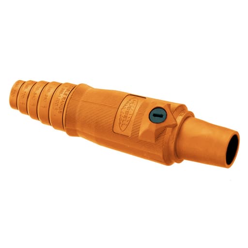 Hubbell Wiring Device - Hubbell HBL400FO 400 Amp 600 VAC 250 VDC 1-Pole Orange FeMale Plug