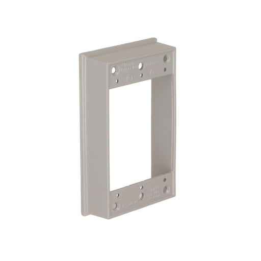 Raco Manufacturing - Raco 5406-0 Single Gang Weatherproof Extension, 1" Deep, No Outlets