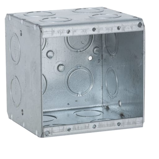 Raco Manufacturing - Raco 696 Masonry Box, 2 Device, Non-gangable, 3-1/2" Deep, 1/2" & 3/4" End Knockouts