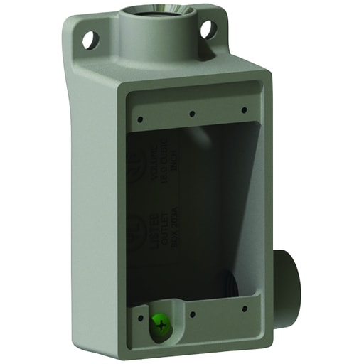 Killark - Hubbell Electrical Systems FSR-2M 3/4 Inch Iron Type FSR Shallow Cast Device Box