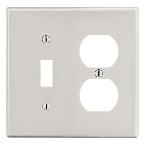Hubbell Wiring Device - HWDK P18LA WALLPLATE, 2-G, 1) DUP 1