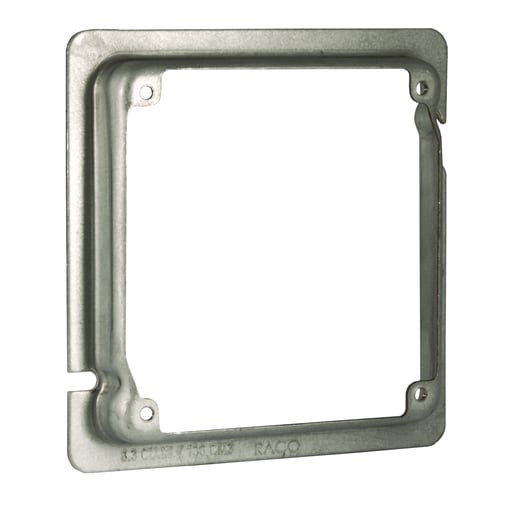 Raco Manufacturing - Raco 855 4-11/16" Square Cover, 5/8" Raised, for Life Safety Appliances and Emergency Signs