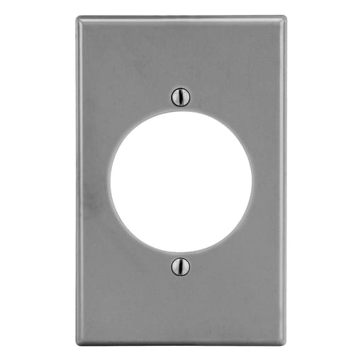 Hubbell Wiring Device - HWDK P724GY WALLPLATE, 1-G, 2.15" O