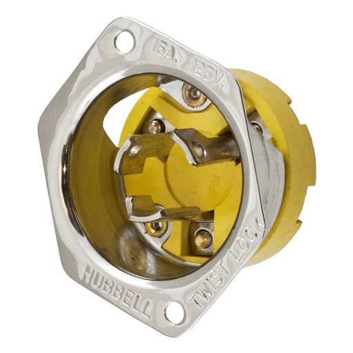 Hubbell Wiring Device - HWDK HBL47CM16 LKG FLG-INLT, CM, 15