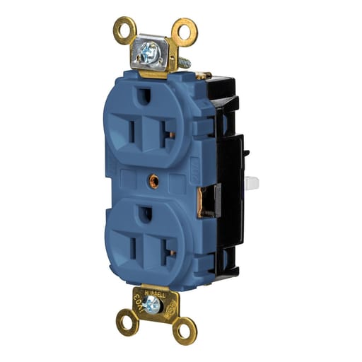 Hubbell Wiring Device - HWDK HBL5362STBL EDGE, DPLX RCPT, I