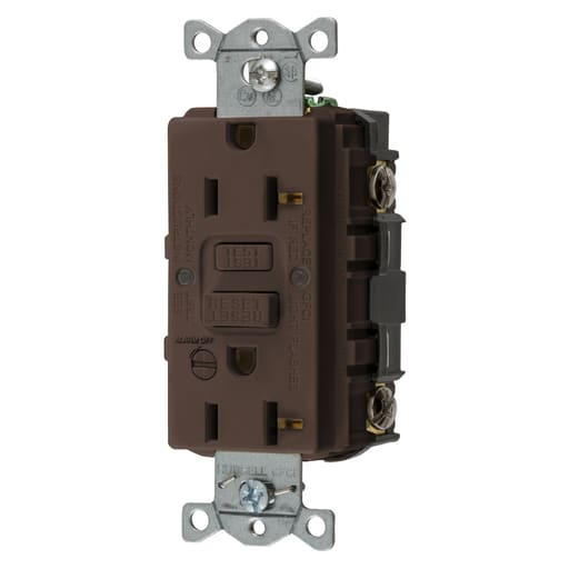 Hubbell Wiring Device - HWDK GFRST20B 20A COMM SELF TEST AL