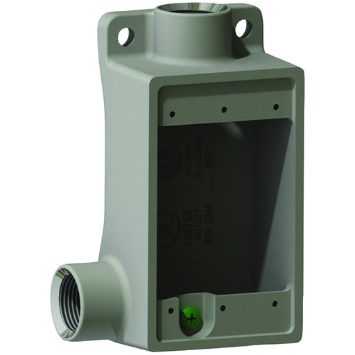 Killark - Hubbell Electrical Systems FSL-1M 1/2 Inch Iron Type FSL Shallow Cast Device Box