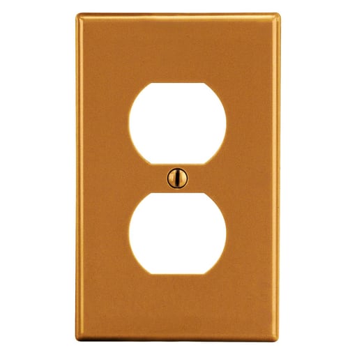Hubbell Wiring Device - HWDK P8OR WALLPLATE, 1-G, 1) DUP, O