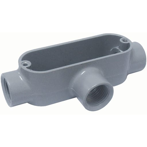Killark - Hubbell Electrical Systems EAT-1 1/2 Inch Painted Aluminum Type T Threaded Conduit Body