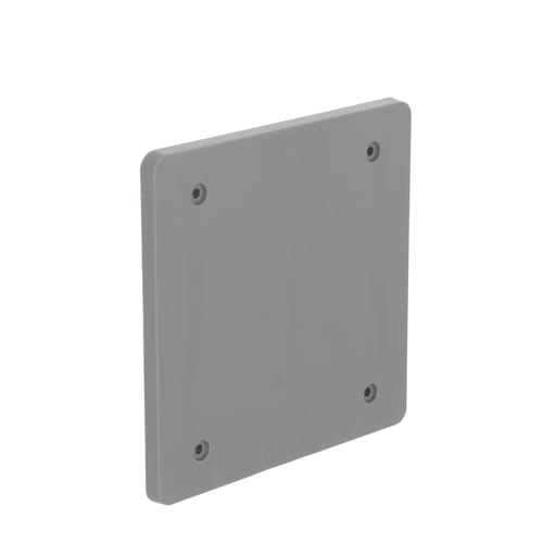 Taymac / Hubbell - Bell PBC200GY 2-Gang Weatherproof Cover, Plastic, Blank, Gray