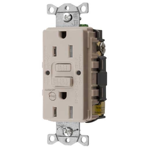 Hubbell Wiring Device - HWDK GFTRST15LAB 15A COMM SELF TEST