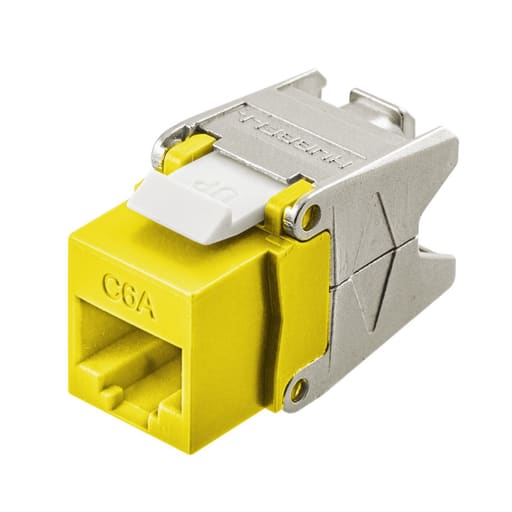 Hubbell Wiring Device - HPW HJU6AY JACK, HJU6A, CAT6A, UNI,