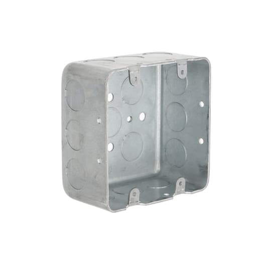 Raco Manufacturing - RACO 680 4 x 4 x 2-1/8 Inch 30.3 In. Pre-Galvanized Steel Wall Mount Drawn Square Switch Box