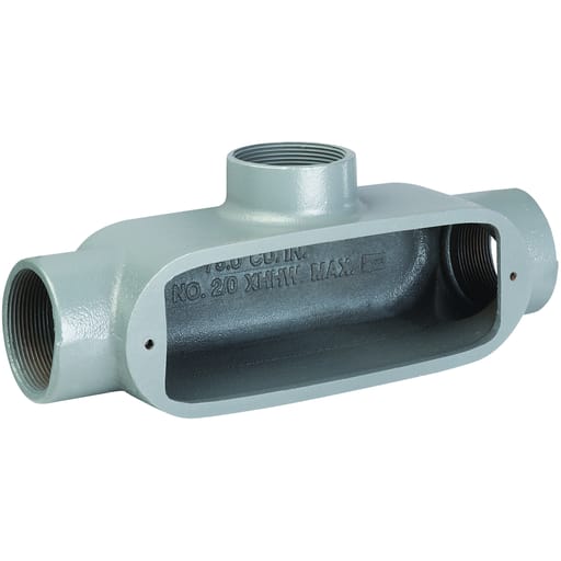 Killark - Killark OT-2 3/4" T Hub, Aluminum O-Series Conduit Body