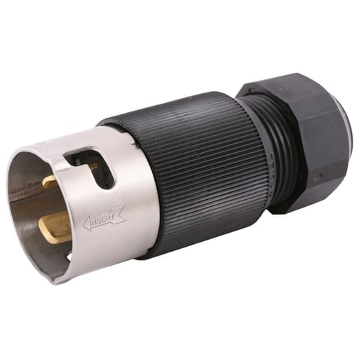 Hubbell Wiring Device - Hubbell CS8365L Locking Plug, 50A 3P250V, 3P4W, LC