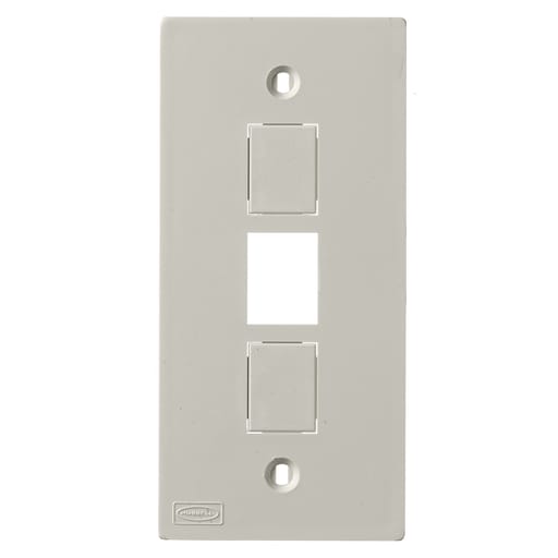 Hubbell Wiring Device - Hubbell KP2163FACEPLT, KP SER, 1-G, 3 JACK