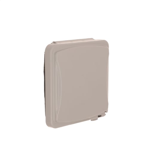 Taymac / Hubbell - Taymac MM1410G 2-Gang Weatherproof Flip Cover, 55-in-1, Flat, Gray