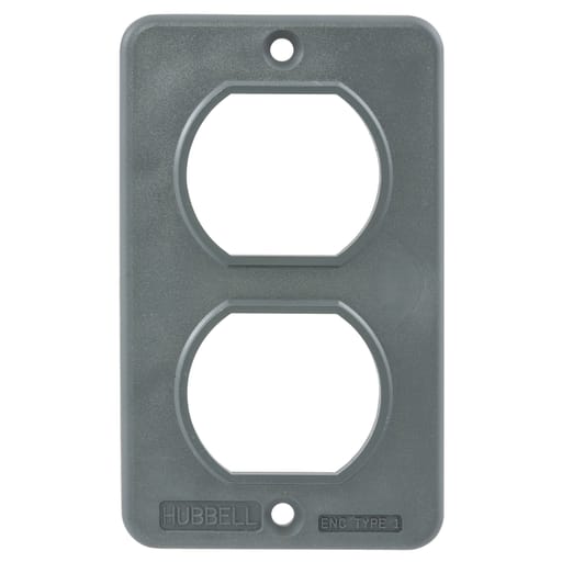 Hubbell Wiring Device - Hubbell HBL3051 Gray Portable Outlet Box Cover