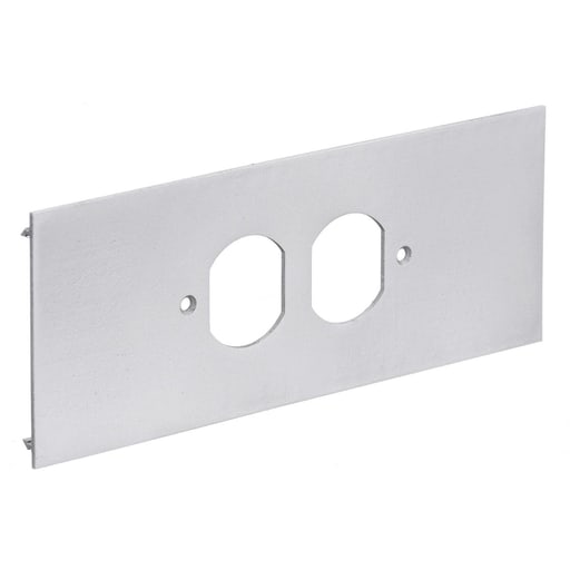 Hubbell Wiring Device - HWDK HBLALU57DR R-WAY 1G PLATE, DUP