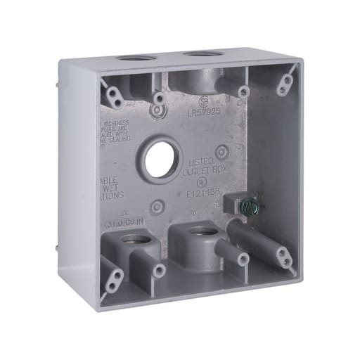 Raco Manufacturing - RACO 5337-5 2G WP BOX (5) 1/2 IN. O