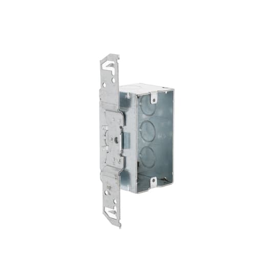 Raco Manufacturing - Raco 678 4" x 2" Steel Handy Box, 2-1/8" Deep, 1/2" End Knockouts, Wood/Metal Stud Bracket, Welded