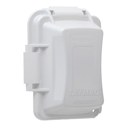Raco Manufacturing - Taymac MM420W 1-Gang Weatherproof In-Use Cover, EXTRA DUTY, 16-in-1, 2-3/4 in. Deep, White