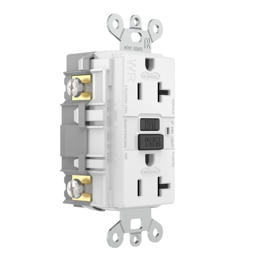 Hubbell Wiring Device - HWDK GFSG5362W 20A 125VAC INDUSTRIA